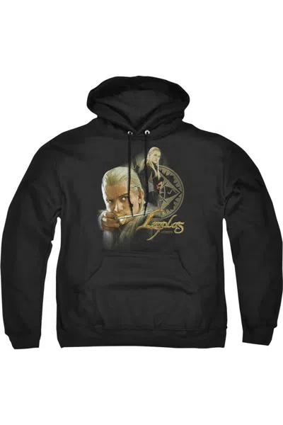 Gildan Lord Of The Rings Legolas Adult Pull Over Hoodie / Hooded Sweatshirt In Black