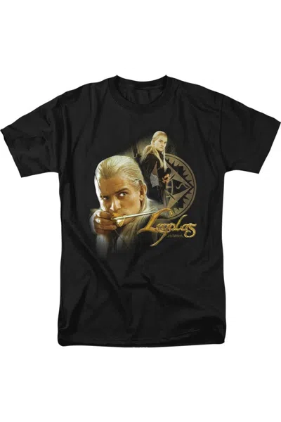 Gildan Lord Of The Rings Legolas Short Sleeve Adult V Neck Tee / T-shirt In Black