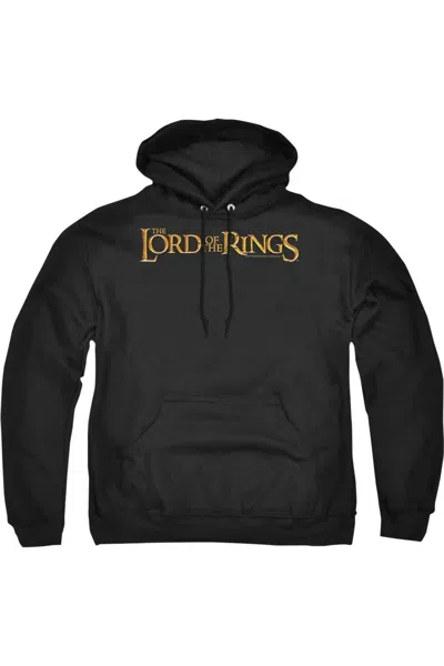 Gildan Lord Of The Rings Lotr Logo Adult Pull Over Hoodie / Hooded Sweatshirt In Black