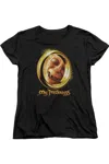 Gildan Lord Of The Rings My Precious Short Sleeve Womens Tee / T-shirt In Black