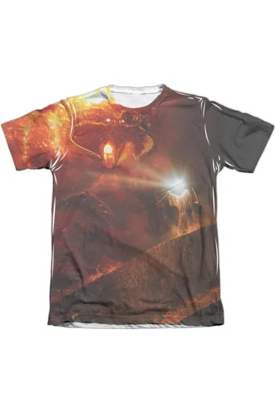 Gildan Lord Of The Rings No Passing Adult Poly/cotton Short Sleeve Tee / T-shirt In White