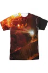 Gildan Lord Of The Rings No Passing Short Sleeve Adult Poly Crew Tee / T-shirt In White