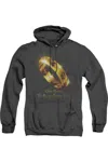 Gildan Lord Of The Rings One Ring Adult Heather Hoodie / Hooded Sweatshirt In Black