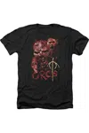 Gildan Lord Of The Rings Orcs Adult Heather Tee / T-shirt In Black