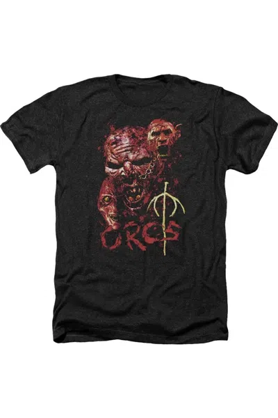 Gildan Lord Of The Rings Orcs Adult Heather Tee / T-shirt In Black