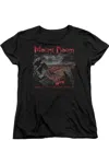 Gildan Lord Of The Rings Power Corrupts Short Sleeve Womens Tee / T-shirt In Black