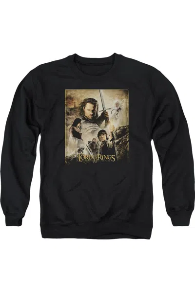 Gildan Lord Of The Rings Return Of The King Poster Adult Crewneck Sweatshirt In Black