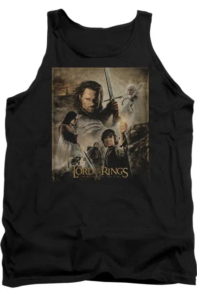 Gildan Lord Of The Rings Return Of The King Poster Adult Tank Top In Black
