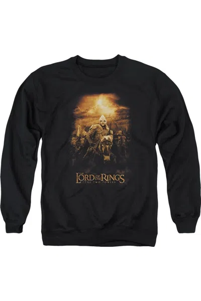 Gildan Lord Of The Rings Riders Of Rohan Adult Crewneck Sweatshirt In Black