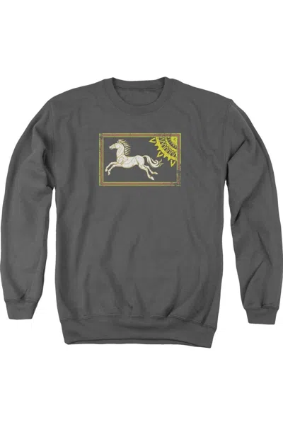 Gildan Lord Of The Rings Rohan Banner Adult Crewneck Sweatshirt In Pink