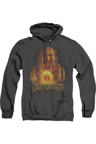 Gildan Lord Of The Rings Saruman Adult Heather Hoodie / Hooded Sweatshirt In Black