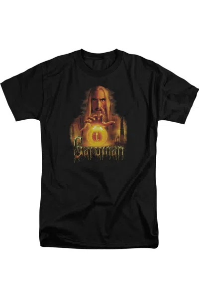 Gildan Lord Of The Rings Saruman Short Sleeve Adult Tall Tee / T-shirt In Black