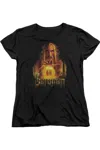 Gildan Lord Of The Rings Saruman Short Sleeve Womens Tee / T-shirt In Black