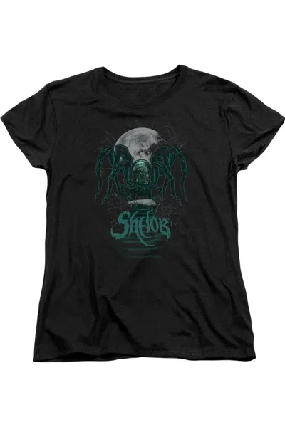Gildan Lord Of The Rings Shelob Short Sleeve Womens Tee / T-shirt In Black