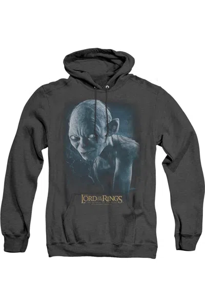 Gildan Lord Of The Rings Sneaking Adult Heather Hoodie / Hooded Sweatshirt In Black