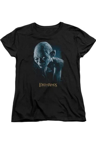Gildan Lord Of The Rings Sneaking Short Sleeve Womens Tee / T-shirt In Black