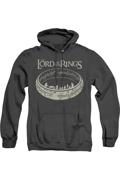 Gildan Lord Of The Rings The Journey Adult Heather Hoodie / Hooded Sweatshirt In Black