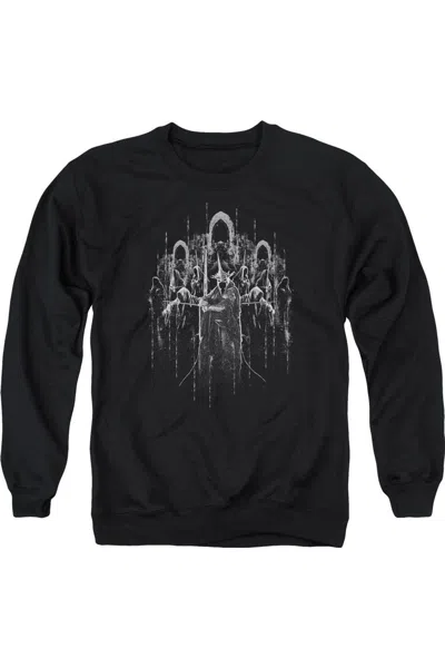 Gildan Lord Of The Rings The Nine Adult Crewneck Sweatshirt In Black