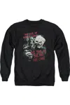 Gildan Lord Of The Rings Time Of The Orc Adult Crewneck Sweatshirt In Black