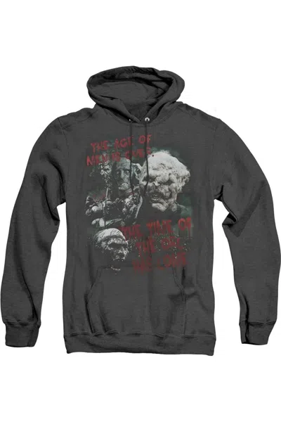 Gildan Lord Of The Rings Time Of The Orc Adult Pull Over Hoodie / Hooded Sweatshirt In Black