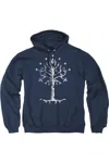 Gildan Lord Of The Rings Tree Of Gondor Adult Pull Over Hoodie / Hooded Sweatshirt In Blue