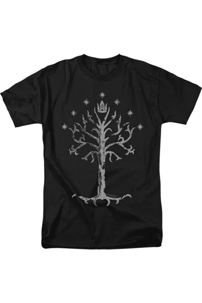 Gildan Lord Of The Rings Tree Of Gondor Short Sleeve Adult V Neck Premium Cotton Tee / T-shirt In Black