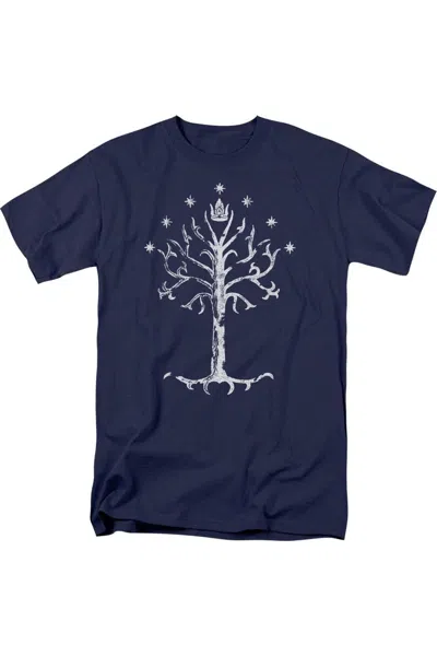 Gildan Lord Of The Rings Tree Of Gondor Short Sleeve Adult Tee / T-shirt In Blue