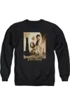 Gildan Lord Of The Rings Two Towers Poster Adult Crewneck Sweatshirt In Black