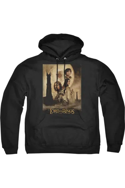 Gildan Lord Of The Rings Two Towers Poster Adult Pull Over Hoodie In Black