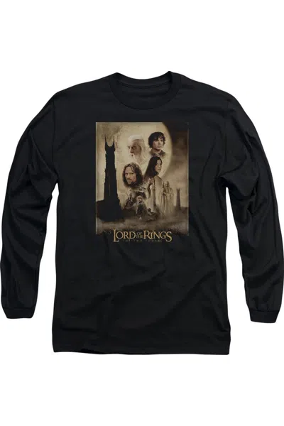 Gildan Lord Of The Rings Two Towers Poster Adult Crewneck Sweatshirt In Black