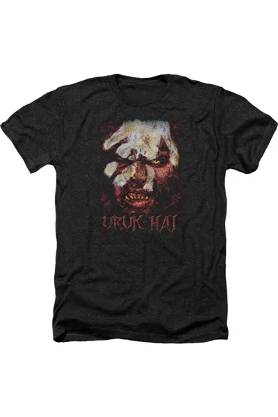 Gildan Lord Of The Rings Uruk Hai Adult Heather Tee / T-shirt In Black