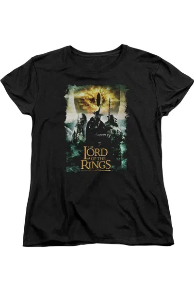 Gildan Lord Of The Rings Villain Group Short Sleeve Womens Tee / T-shirt In Black