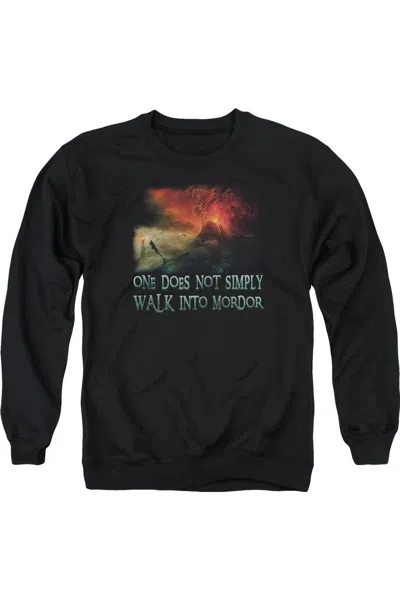 Gildan Lord Of The Rings Walk In Mordor Adult Crewneck Sweatshirt In Black