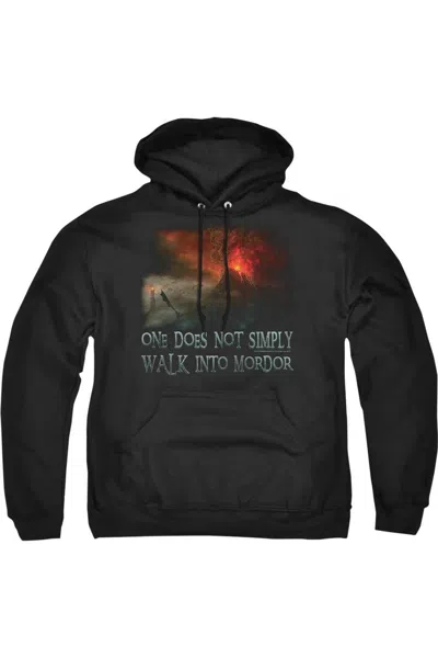 Gildan Lord Of The Rings Walk In Mordor Adult Pull Over Hoodie / Hooded Sweatshirt In Black