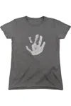Gildan Lord Of The Rings White Hand Short Sleeve Womens Tee / T-shirt In Pink