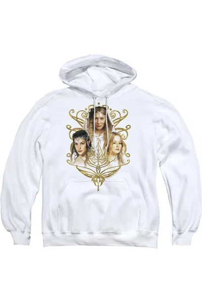 Gildan Lord Of The Rings Women Of Middle Earth Adult Pull Over Hoodie / Hooded Sweatshirt In White