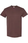 Gildan Mens Heavy Cotton Short-sleeved T-shirt In Brown