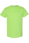 Gildan Mens Heavy Cotton Short-sleeved T-shirt In Green