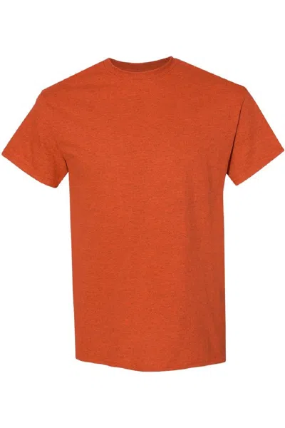 Gildan Mens Heavy Cotton Short-sleeved T-shirt In Orange