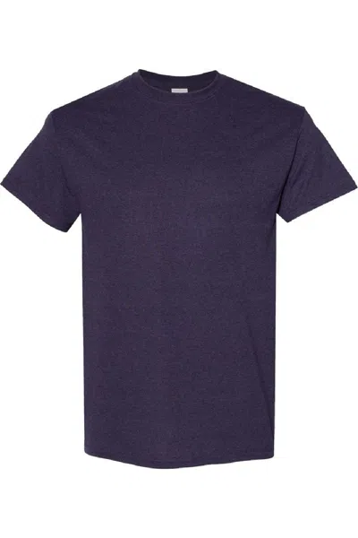 Gildan Mens Heavy Cotton Short-sleeved T-shirt In Purple