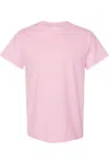 Gildan Mens Heavy Cotton Short-sleeved T-shirt In Pink