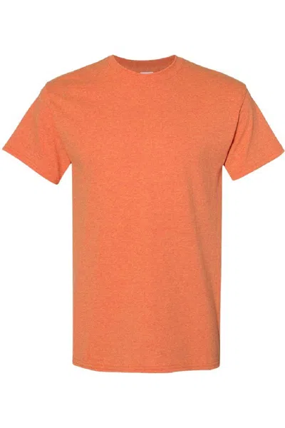 Gildan Mens Heavy Cotton Short-sleeved T-shirt In Orange