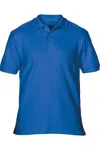 Gildan Mens Premium Cotton Sport Double Pique Polo Shirt In Blue