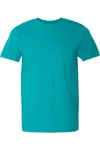 Gildan Mens Short Sleeve Soft-style T-shirt In Blue
