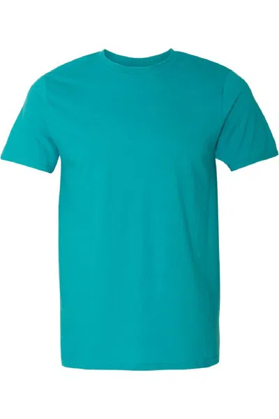 Gildan Mens Short Sleeve Soft-style T-shirt In Blue