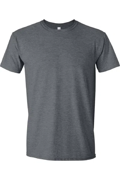 Gildan Mens Short Sleeve Soft-style T-shirt In Grey