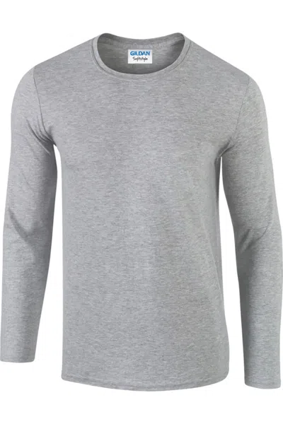 Gildan Mens Soft Style Long Sleeve T-shirt In Multi