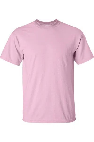Gildan Mens Ultra Cotton Short Sleeve T-shirt In Pink
