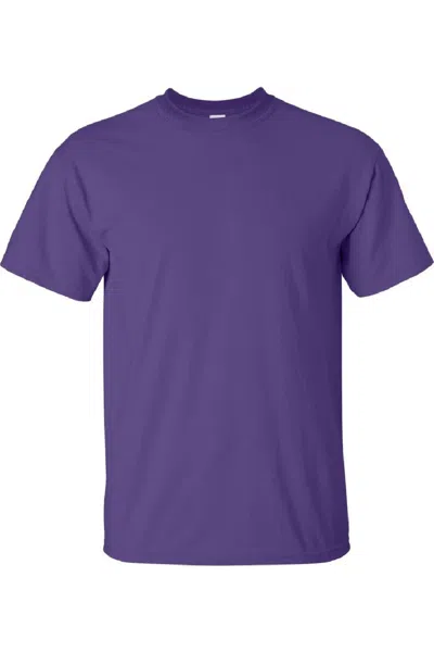 Gildan Mens Ultra Cotton Short Sleeve T-shirt In Purple