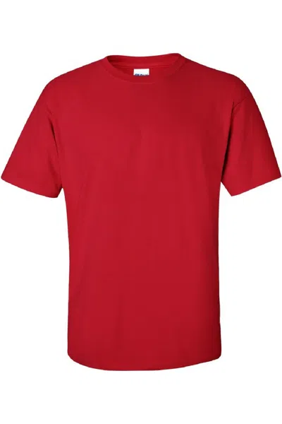 Gildan Mens Ultra Cotton Short Sleeve T-shirt In Red